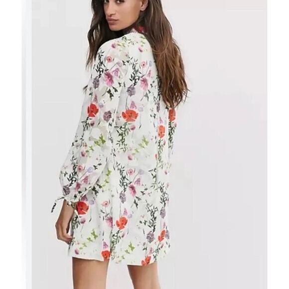 Ted Baker Imane Tunic Dress in Floral Print Hedgerow Size 3 Us Size 8 - Picture 5 of 9